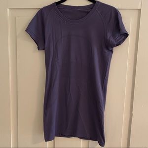 lululemon purple run swiftly tee size 6